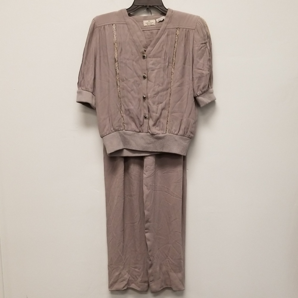 Valentino Boutique Gray 2 Piece Pant Set
